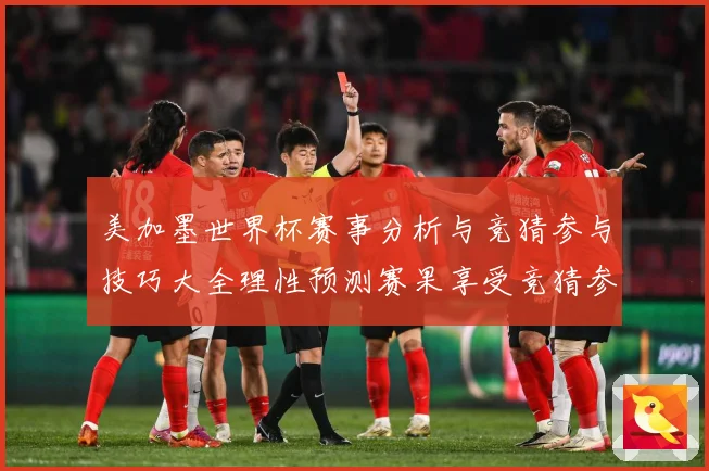 美加墨世界杯赛事分析与竞猜参与技巧大全理性预测赛果享受竞猜参数据研判
